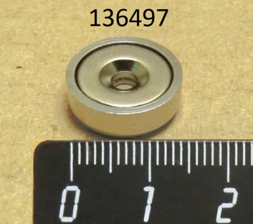 Магнитный крепеж А16 с отв 3мм 16х5 ROBOLABS 4035